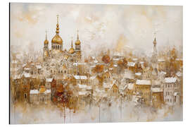 Magnettafel Goldene Stadt im Winterschlaf