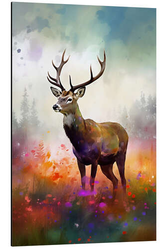 Aluminium print Majestic Stag II