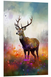 Foam board print Majestic Stag II