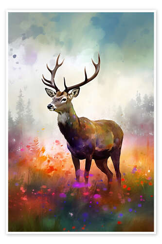 Poster Majestic Stag II