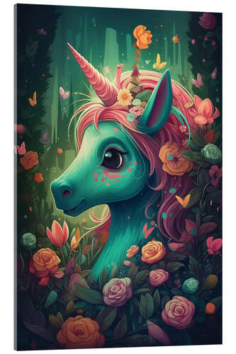 Acrylic print Fairytale Unicorn