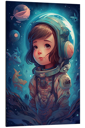 Quadro em alumínio The Little Astronaut