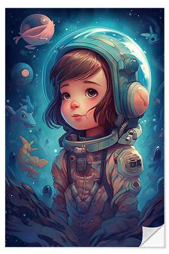 Naklejka na ścianę The Little Astronaut