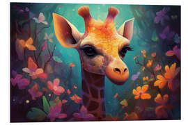 Foam board print The Curious Giraffe