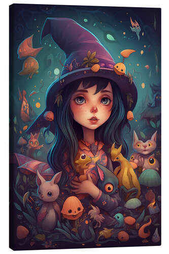 Canvas print The Little Witch