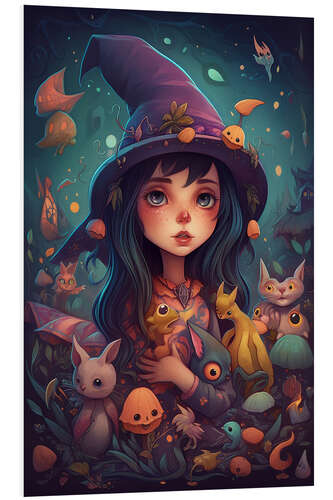 Foam board print The Little Witch