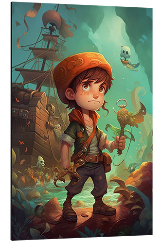 Aluminium print The Little Pirate