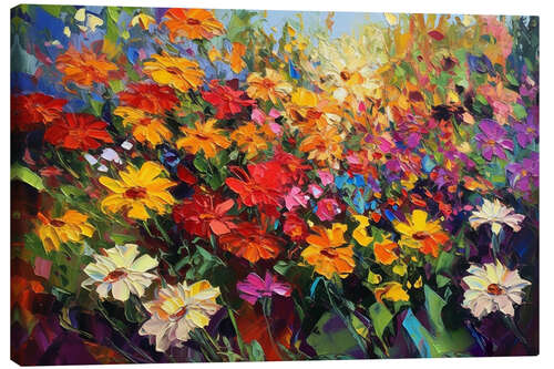 Canvas print Flower Garden