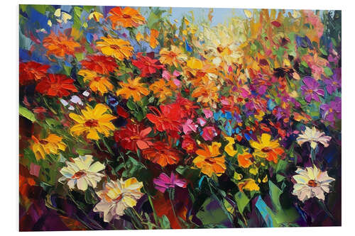 Foam board print Flower Garden