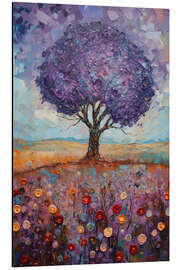 Aluminium print Lavender Tree