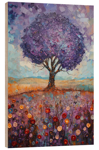 Obraz na drewnie Lavender Tree