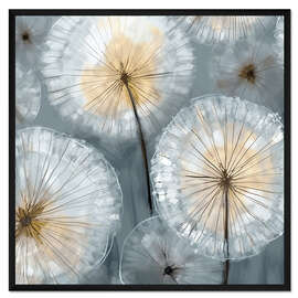 Gerahmter Kunstdruck Pusteblumen I