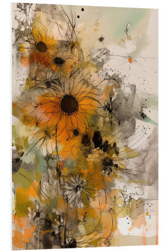 Foam board print Sunflowers Forever II