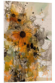 Foam board print Sunflowers Forever II