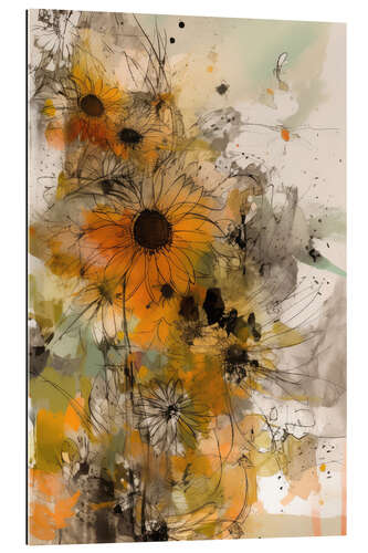 Tableau en plexi-alu Sunflowers Forever II