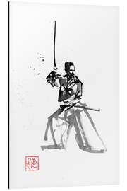 Tableau en aluminium Samurai on Guard I