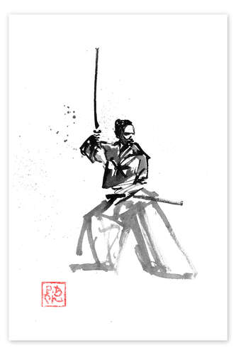 Poster Samurai on Guard I