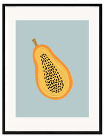 Impresión de arte enmarcada Papaya Portrait