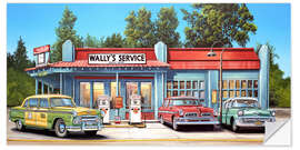 Wall sticker Wally’s Service and Vintage Cars