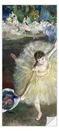 Door sticker End of an Arabesque - Edgar Degas