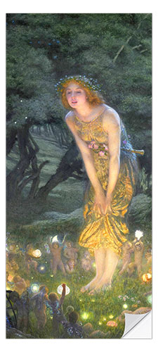 Door sticker Midsummer Eve, 1908