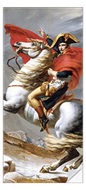 Door sticker Napoleon Crossing the Grand Saint-Bernard Pass - Jacques-Louis David