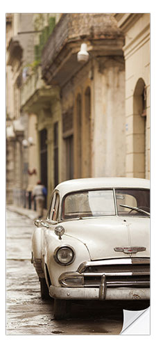 Door sticker Vintage car in Havana