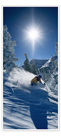 Wall print  Skier in Sunshine - James Kay