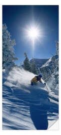 Door sticker Skier in Sunshine - James Kay
