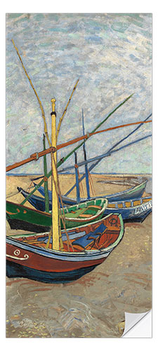 Dørtapet Fishing Boats on the Beach at Saintes-Maries