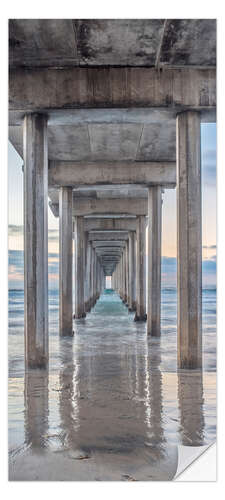 Sticker pour porte Scripps Pier, La Jolla