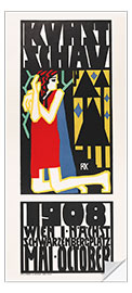 Door sticker Vienna Art Show, 1908 - Rudolf Kalvach