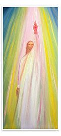 Wall print  Jesus Christ shows us the way to God the Father, 1995 - Elizabeth Wang
