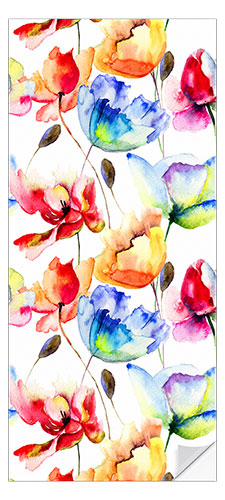 Ovitapetti Poppies and tulips