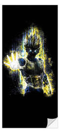 Door sticker Vegeta Fury - Barrett Biggers