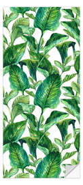 Door sticker Tropical Leaves