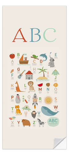 Dørtapet Alphabet Tysk - Engelsk