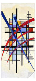Door sticker Mark with Accompaniment - Wassily Kandinsky