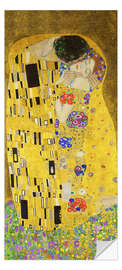 Sticker pour porte  Le Baiser (détail) - Gustav Klimt