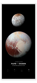 Türposter Pluto und seine Monde