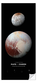 Door sticker Pluto and its Moons - Sascha Kilmer