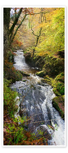 Türposter Lynmouth-Flusslandschaft in England