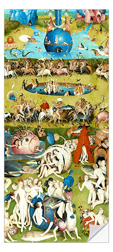 Dørtapet Garden of Earthly Delights, mankind before the Flood (detail)