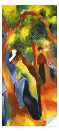 Door sticker Sunny Path - August Macke