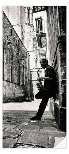 Ovitapetti Saxophone Player in the Streets of Barcelona