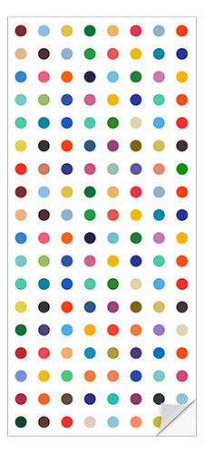 Dørtapet Damien Tribute - Colourful polkadots
