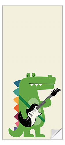Sticker pour porte Croco Rock
