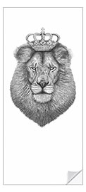 Door sticker The King - Valeriya Korenkova