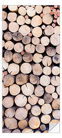 Dørtapet Decorative woodpile