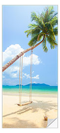 Door sticker Palm Swing